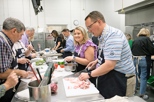 Decatur Memorial Foundation cooking event with Richland Community College Culinary Institute